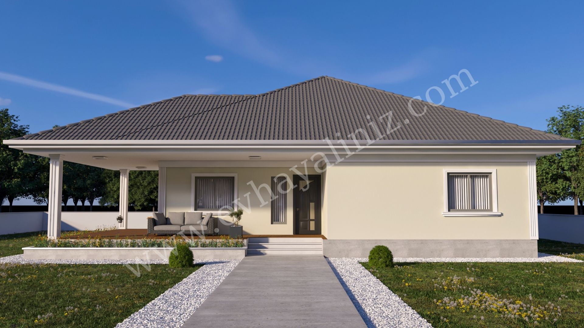 Müstakil Ev Planı 3+1 Ev Hayaliniz